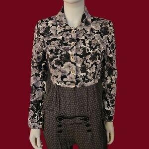 3/$30 579 JEANSWEAR Floral Camouflage Midriff Cropped Baddie Jacket